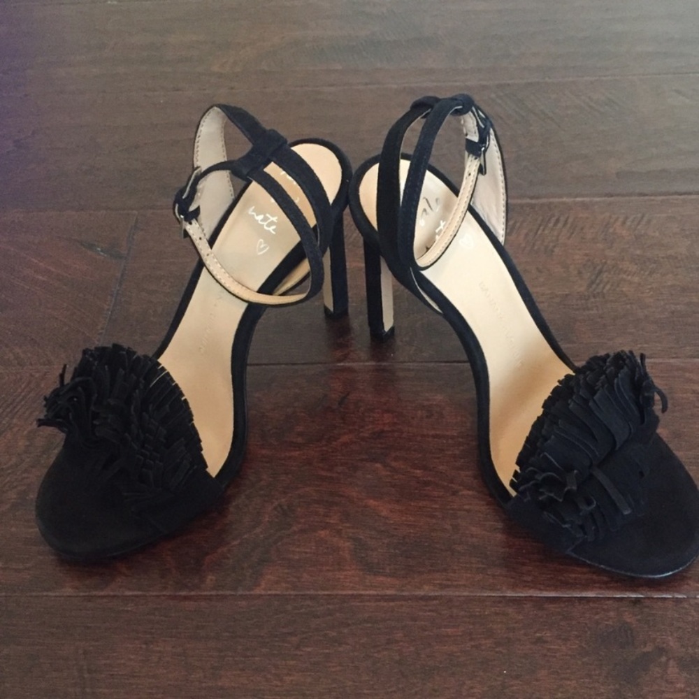 COPY - Banana Republic Honey Bis Fringe Sandal Heels